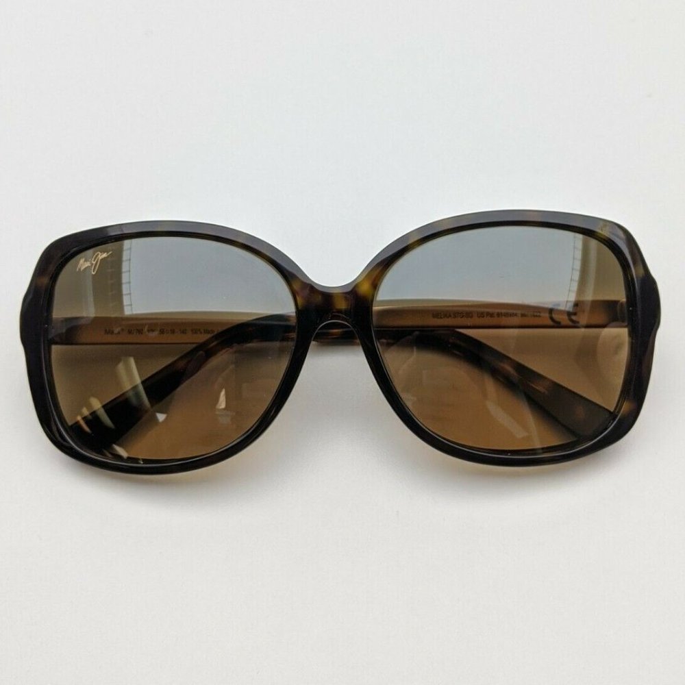 🕶️Made in Italy! Maui Jim MJ760-10K Melika Sunglasses 56/16 140 /KAC210🕶️